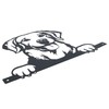 AB Tools Black Metal Peeking Retriever Silhouette with Fixing Plate