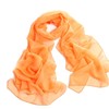 Fashionable Solid Color Chiffon Scarf - Orange