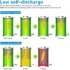 BONAI D Rechargeable Batteries 10,000mAh 1.2V Ni-MH High Capacity High