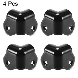 sourcing map Pack of 4 Speaker Corner Protection Housing Corner Speaker Stackable Protection Wrap Angle 1.37 Inch Housing Protection