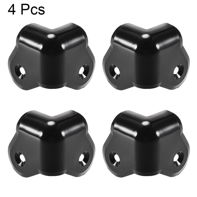 sourcing map Pack of 4 Speaker Corner Protection Housing Corner