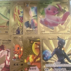 Pokémon  10 V Vmax Gx Gold Fan Artset NM