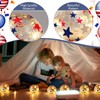 Rossesay 4 Pcs 3.9 inch Independence Day Balls Memorial Crackle