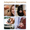 24 Pcs Heart Shaped Keychain Clip, Swivel Lobster Clasp Gold