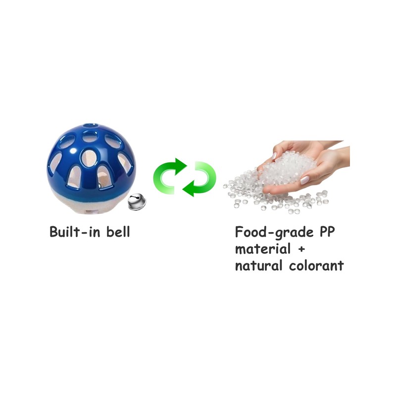 DIYUQISHI 10-Pack Cat Toy Balls with Bells for Kittens and