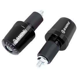 Worldmotop Motorcycle Bar End Plug Handlebars End Caps Grips Replacement for Yamaha YZF R6 R1 R125 R6S R25 R3 600R and All 7/8" Handlebar Grip(Black)