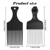 4Pcs Metal Hair Pick Steel Teeth Afro Comb Metal Picks