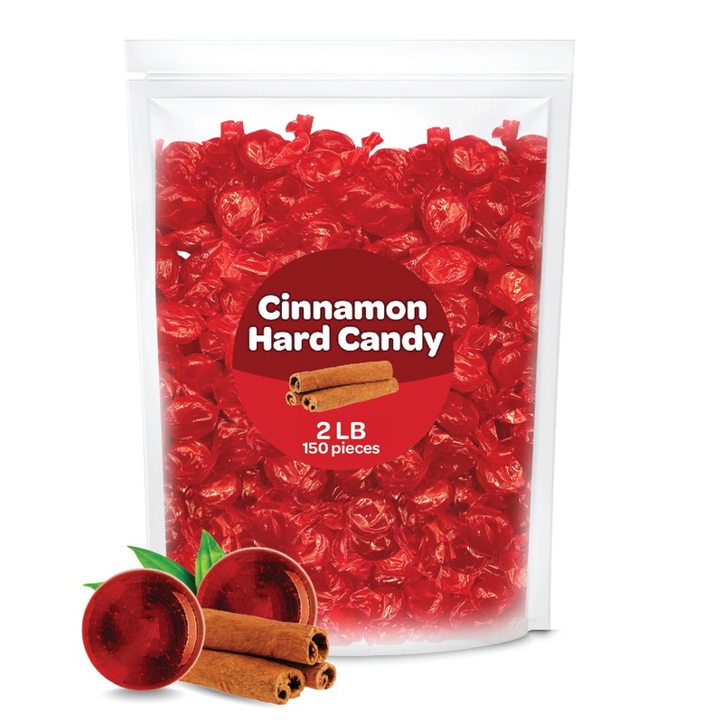 Cinnamon Discs Hard Candy - 2 Pound Pack - Individually