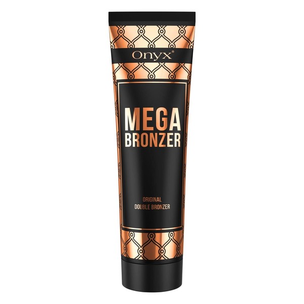 Onyx Mega Bronzer Sunbed Cream - Double Bronzing Sun Cream for Ultra Dark Tan - Tanning Cream for Sunbeds with Bronzer - Tanning Cream & Intense Tanning Moisturiser