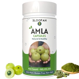 Generic Amla Capsules 500mg Amalaki Fruit (Phyllanthus emblica) Extract 10:1 Powder | Non-GMO, Gluten-Free Formula Herbal Supplement | Natural Vitamin C -120 capsuls
