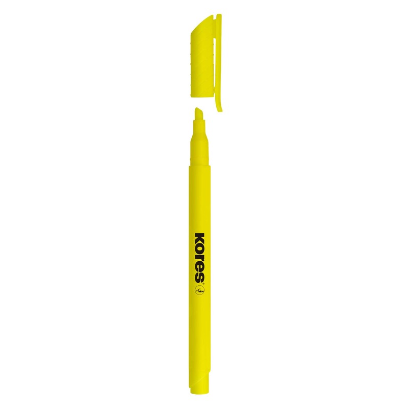 Kores - Fine Yellow Fluorescent Highlighter Pens - High Liner,