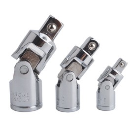 Gunpla Universal Joint Set of 3 Hardened Chrome Vanadium Steel 3/8 1/4 1/2 Inch Drive for Hand Use
