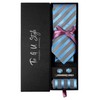 TIE G - Juego de corbatas a cuadros para hombre