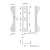 Gedotec Angle Strike Plate Stainless Steel Lug Strike Plate for