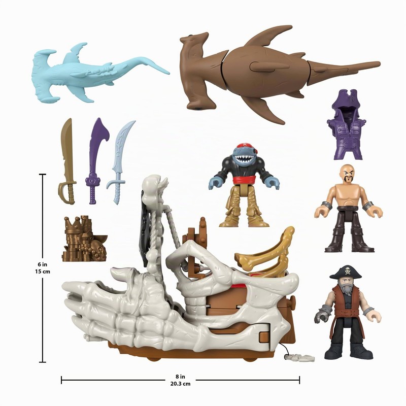 Imaginext - La Nave Di Billy Bones, nave giocattolo con