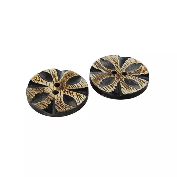 Armory Replicas Natural Horn Suit Buttons 2pc Set for Jacket