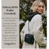 baggallini Bagggallini Trifecta 8”x6” RFID Crossbody Wallet, Belt Bag