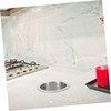 ULTECHNOVO Elegant Round Drop-in Trash Chute Stainless Steel Grommet Waste
