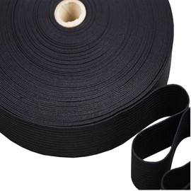 Anlising Black Elastic Band, Sewing Elastic Band, Elastic Band, 20 mm Wide x 40 Metres, Elastic Polyester Band, Elastic Bands Sewing, Elastic Ink Ribbon, for Sewing and Household DIY Crafts