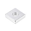 sourcing map Square Nuts, M6x14mmx4mm Zinc-Plated Metric Coarse Thread Assortment