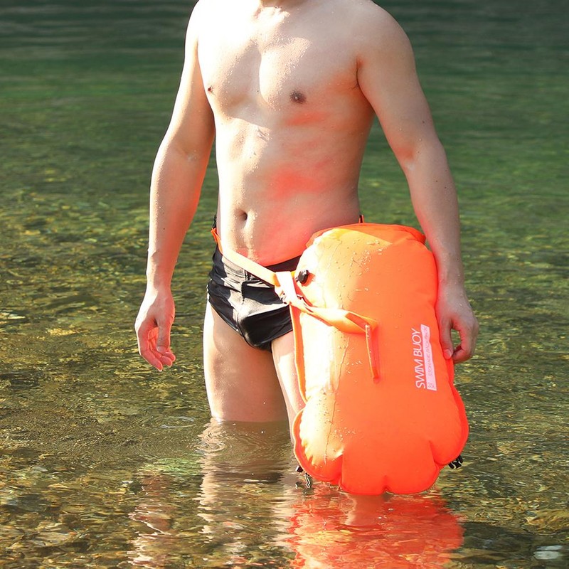 Swimming Buoy Safety Buoy Double Backpack Swimming Training Buoy Water