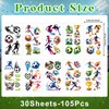 360 Pcs Soccer Temporary Tattoos for Kids Boys, Washable Fake