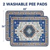 YOSEPATI Washable Pee Pads for Dogs,2 Pack Super Absorbent Reusable