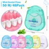 Mimorou 48 Pack Dental Floss Bulk 50m Each Mint Travel