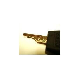3Pcs Black Ignition Keys Replacement Key for Case IH Tractor Dozer Backhoe D250 for Case/International Harvester Excavator, Switches and Relays