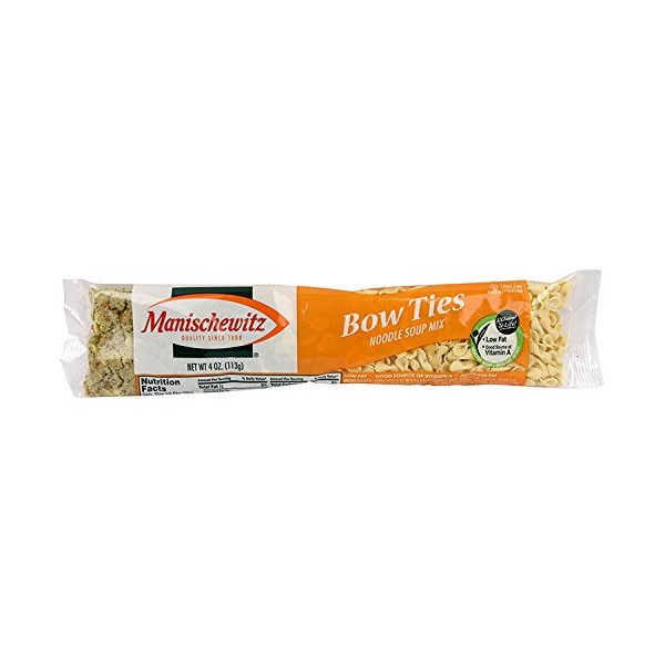 Manischewitz Bow Ties Noodle Soup Mix 4 Ounce (Pack of 4)