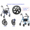Rollator 7.5 in wheels,7.5 inch front and rear replacement wheels