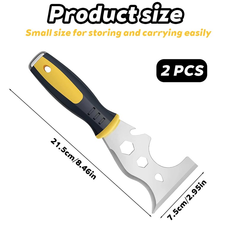 Scraper Tool, 15-in-1 Stainless Steel Painters Tool, Professional Multi Paint