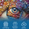 Impossible Puzzles for Adults1000 Pieces, Eye Colorful Gradient Crystal Diamond