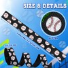 ROCEEI 10 Yards Baseball Ribbon Glitter 7/8 Inch Grosgrain Baseball