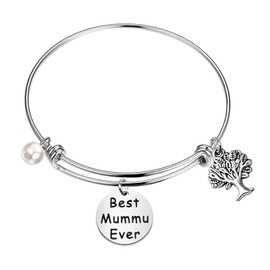 CENWA Mummu - Pulsera de regalo para la mejor mommu Finlandia