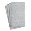 Caspari Jute Paper Linen Guest Towels in Charcoal, Pack of