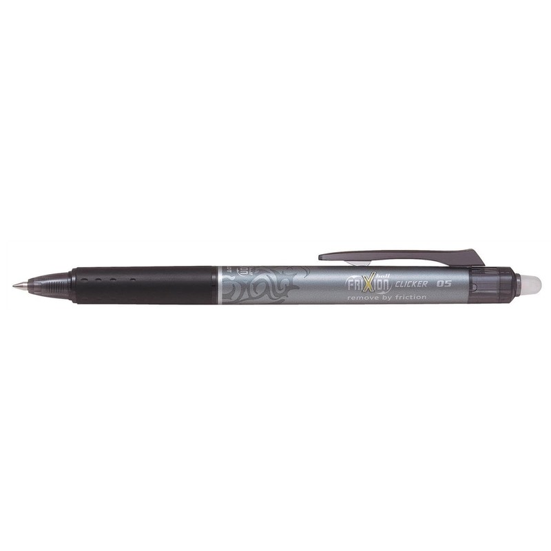 Pilot FriXion Clicker 0.5 mm (Fine) Set of 3 Black