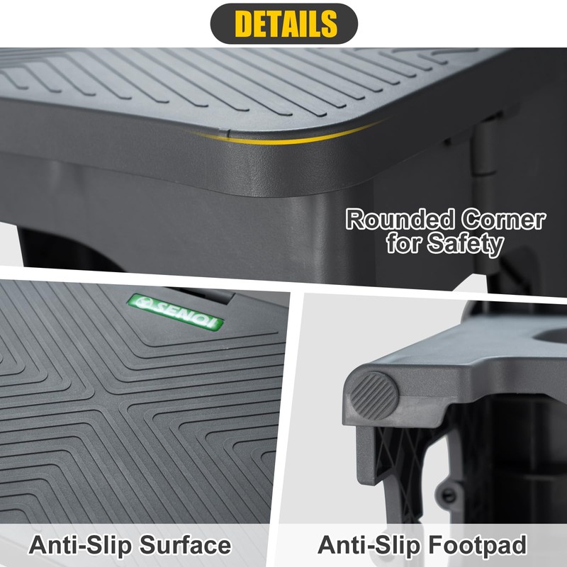 Folding 2-Step Stool for Adults Kids Non-Slip Collapsible Portable Step