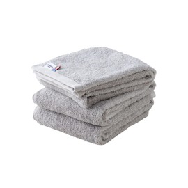 Imabari Towel Certified Face Towel, KURASHITO Classito, Made in Japan, 13.4 inches (34 cm), 29.5 inches (75 cm), 100% Cotton, BMP Cotton, Mini Towel, Compact Towel, Hand Towel (High Quality Gray, 3