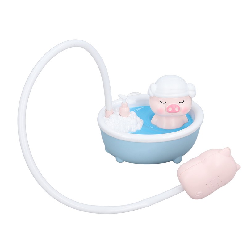 Electric Baby Bath Toy Piggy Shaped Water Spraying Head Endless
