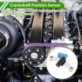 HOPESPANNER No.7700108073 Crankshaft Position Sensor for RENAULT Megane II Saloon 1.6 2003-2008 Sturdy Black Blue Engine Crank CKP Sensor Metal Plastic 1 Pc