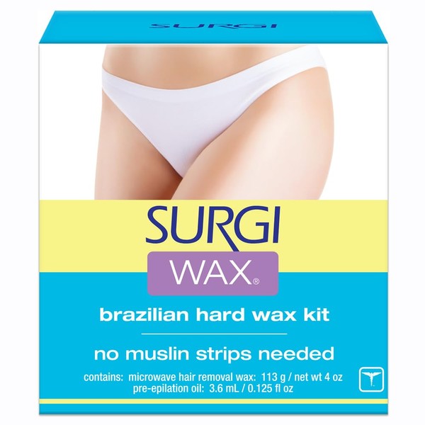 Surgi Wax Face Hard Wax for Women - Waxing for The Whole Face - Upper Lip, Chin, Brows, Cheeks & More (28g)