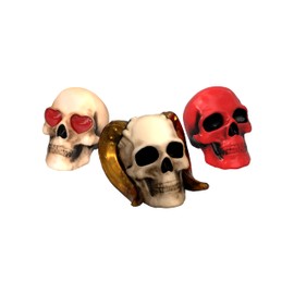 Xentric Guitars - Sinister Skulls Series Resin Guitar Knobs (1/4" Shaft, Red Skull)