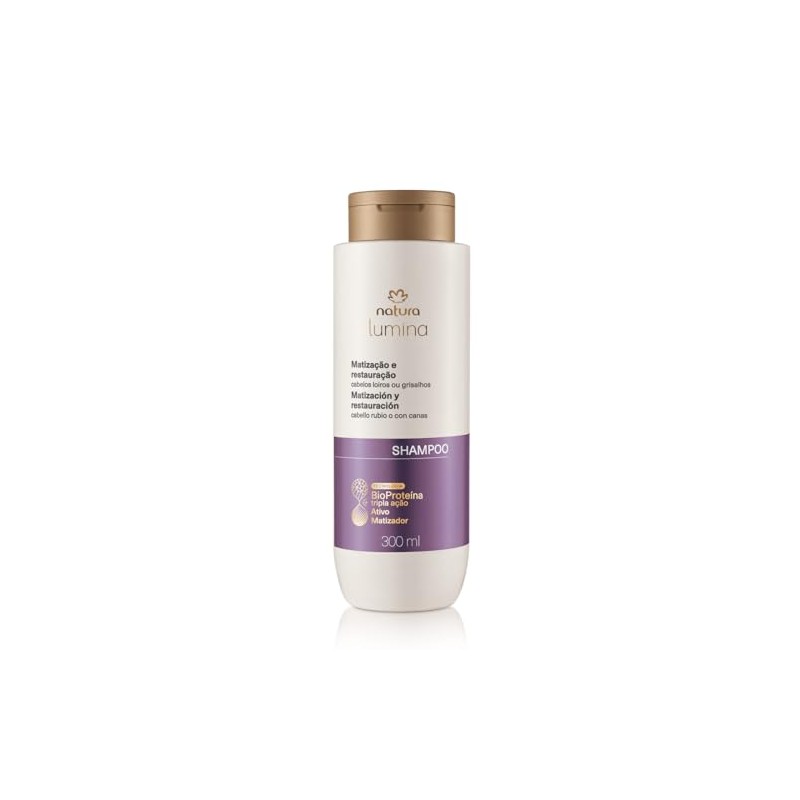 Shampoo Matización y Restauración Cabello Rubio o Canas Lumina Natura