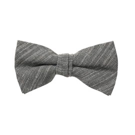 Chef Works Unisex Crosshatch Bow Tie, Black Steel Grey, One Size