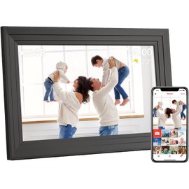 KEDEEK Portaretratos Digital WiFi – 10.1 Pulgadas 32 GB Marco de Fotos Digital con HD 1280 x 800 Pantalla táctil IPS, Smart Portaretratos Digital, Comparta Imagen y Videos a Través de la Aplicación