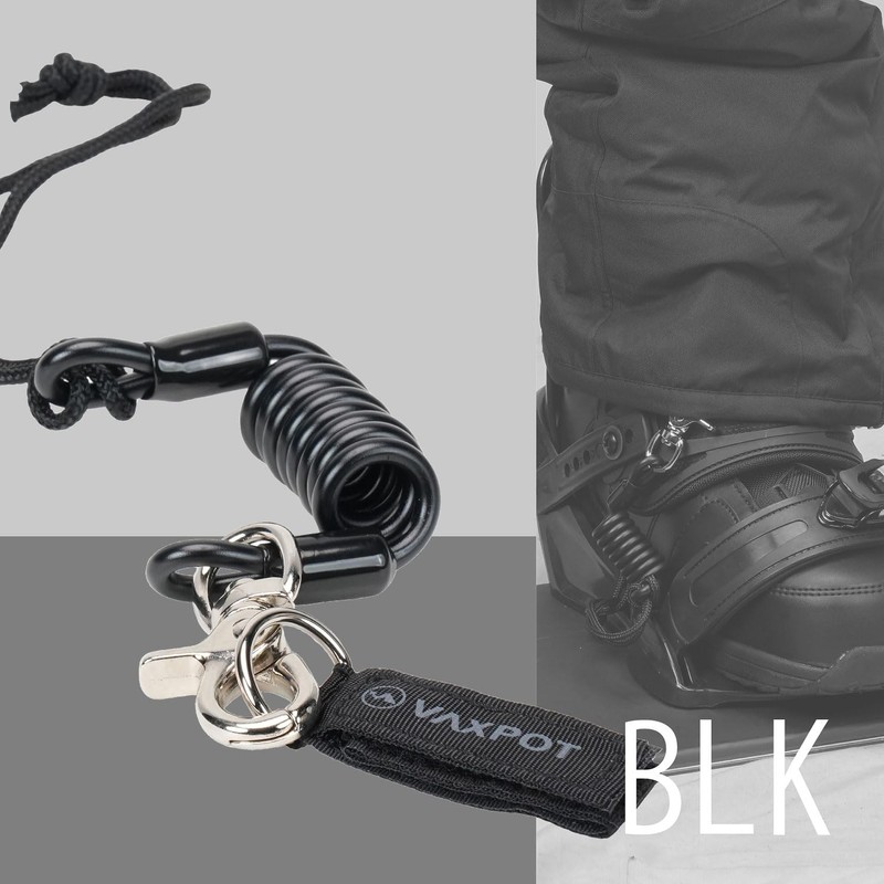 Vaxpot VA-2820 Snowboard Leash Cord with Flow Stopper for Boa