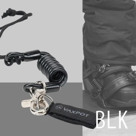 Vaxpot VA-2820 Snowboard Leash Cord with Flow Stopper for Boa Boots with Joint BLK