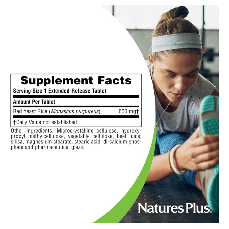 Natures Plus | Red Yeast Rice, 600 Mg, 30 Tabletas
