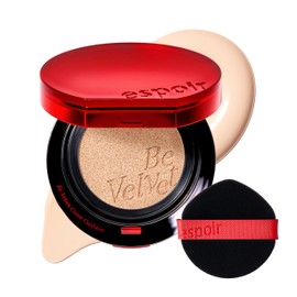 espoir [NEW] Be Velvet Cushion Foundation | Long-lasting Color Extreme Coverage | Comfortable Velvety Finish | Korean Cushion Foundation (#13 Porcelain, 0.46 Ounce (Pack of 1))